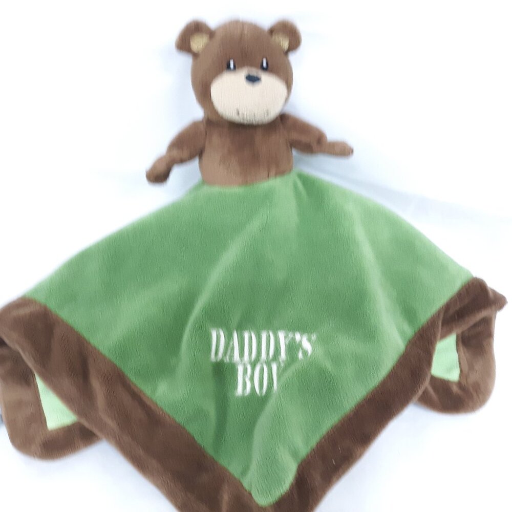 Baby Essentials Lovey Blanket Topsy Turvy Bear Daddy’s Boy Deer Lil’ Man Boy